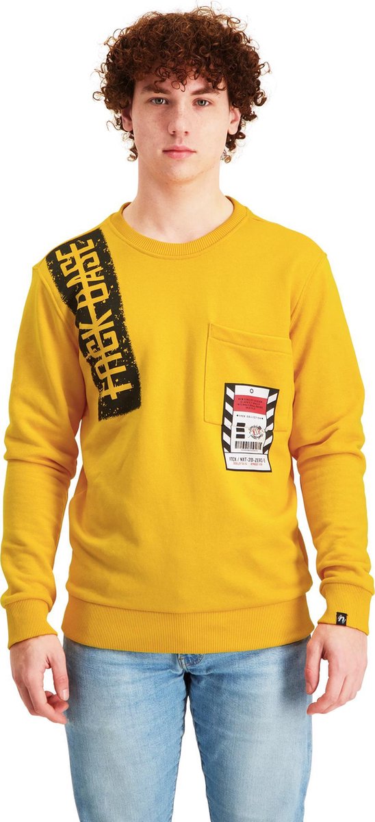FnckFashion Heren Sweater NEXT "Limited Edition" Tuscan Geel Maat L