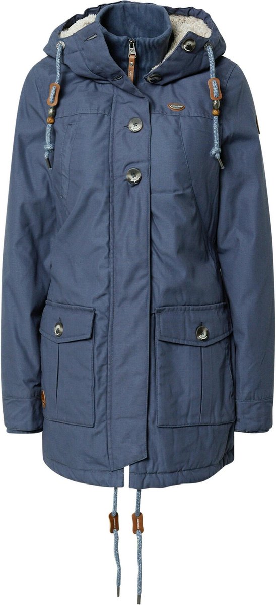 Ragwear wintermantel jane Blauw-Xl