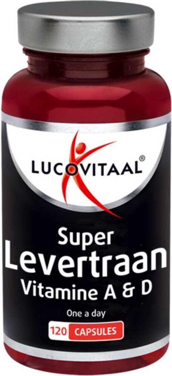 3x Lucovitaal Levertraan Vitamine A en D 120 Capsules