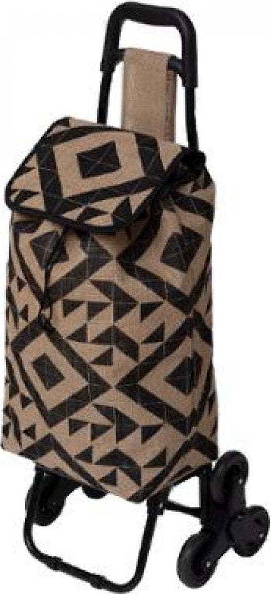 Boodschappentrolley - Inkooptrolley - jute - lengte 92 x breedte 32
