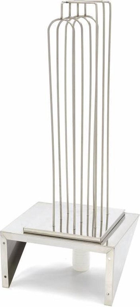 Flessenrek MAJ-X - voor 33 Flessen - voor Fles  Diameter 75 mm - RVS - B400 x D480 x H1140 mm - Maxima