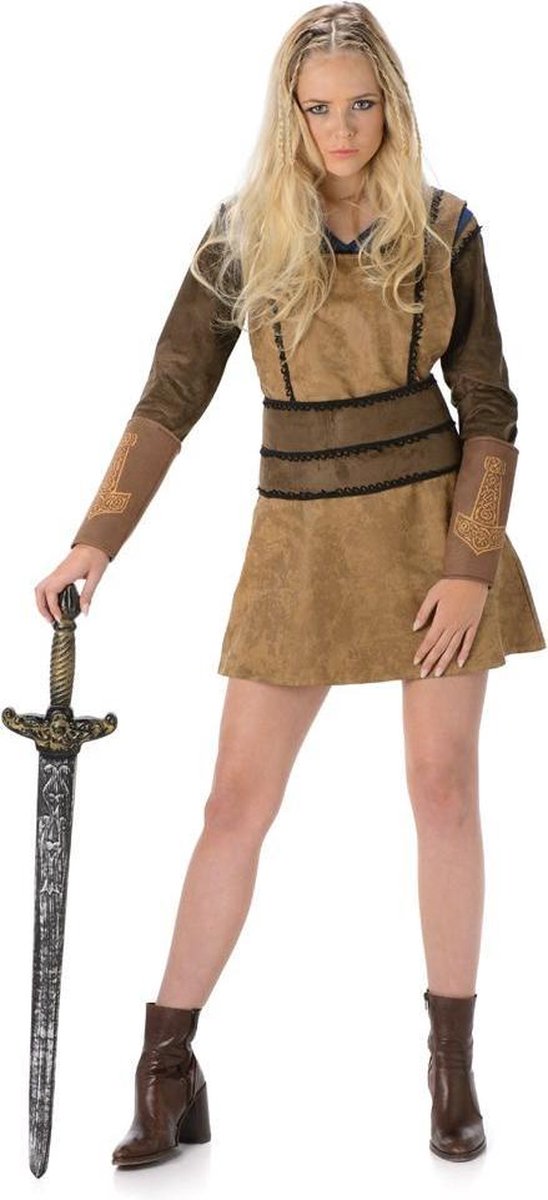 Karnival Costumes Verkleedkleding Kostuum Barbarian voor vrouwen Bruin Beige - XS