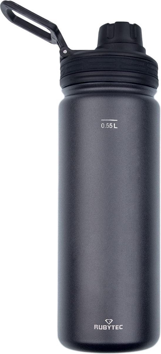RUBYTEC Shira Cool Drinkfles - 550 Ml - Zwart