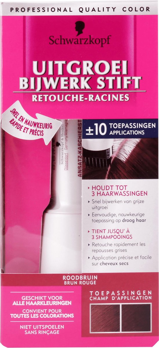 Schwarz Bijwerkstift Roodbruin