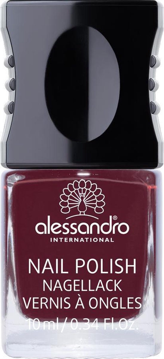 alessandro 905 Rouge Noir nagellak 10 ml Bordeaux Glans
