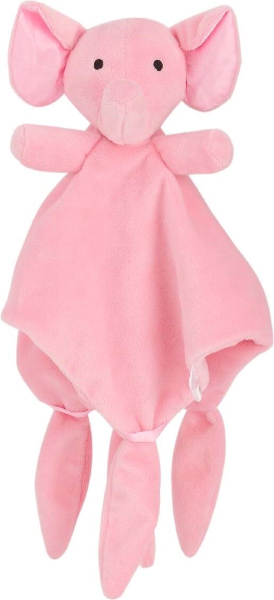 JillyBee - Knuffel - Baby - Kind - Slaapknuffel - Olifant - Kraamcadeau - Roze - Zacht