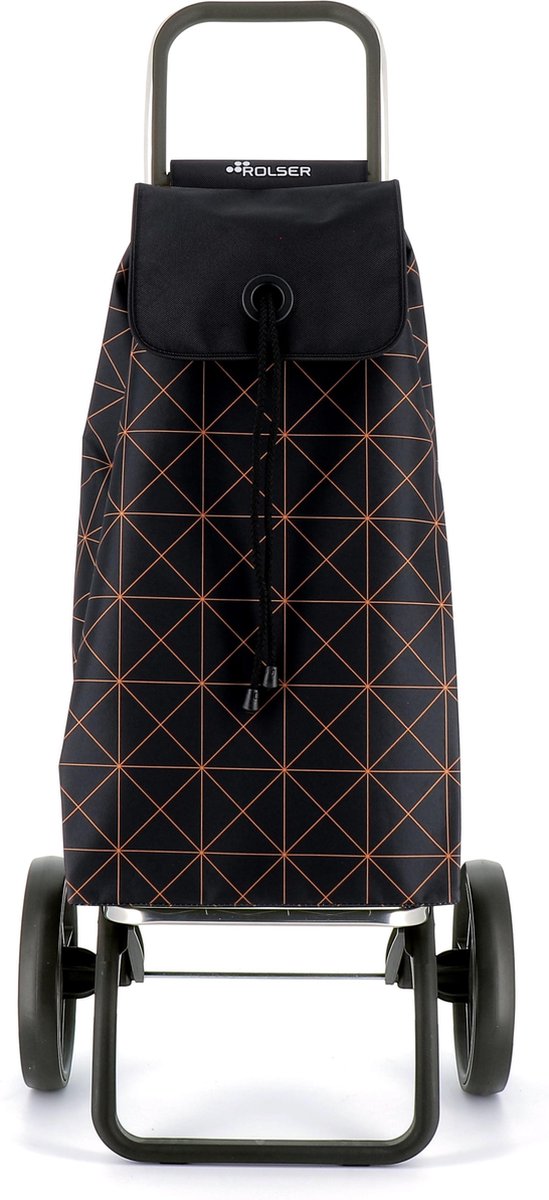 Rolser Boodschappentrolley Opvouwbaar - I-Max Star Logic Rsg - Zwart- Oranje