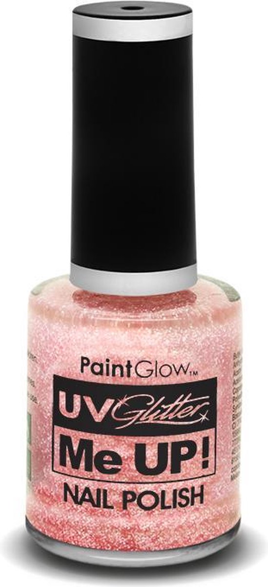 PaintGlow UV Glitter nagellak Champagne Pink ( Roze )