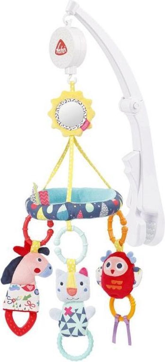 Fehn Muziekmobiel Voor Onderweg Color Friends Pluche 45 Cm