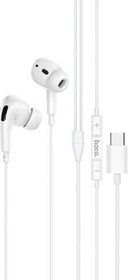 HOCO M1 Pro Type-C - USB-C Connector Oortjes met Microfoon - 120cm Kabel - Wit