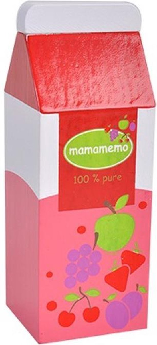 Mama Memo Limonade Hout 8 Cm Rood