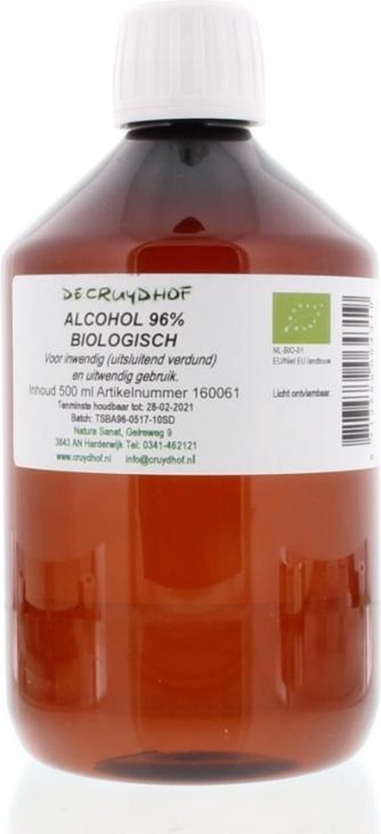 Cruydhof Alcohol 96.2% Inwendig en Uitwendig 500 ml