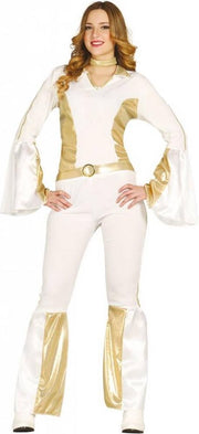 Disco Kostuum Wit 70's Dames