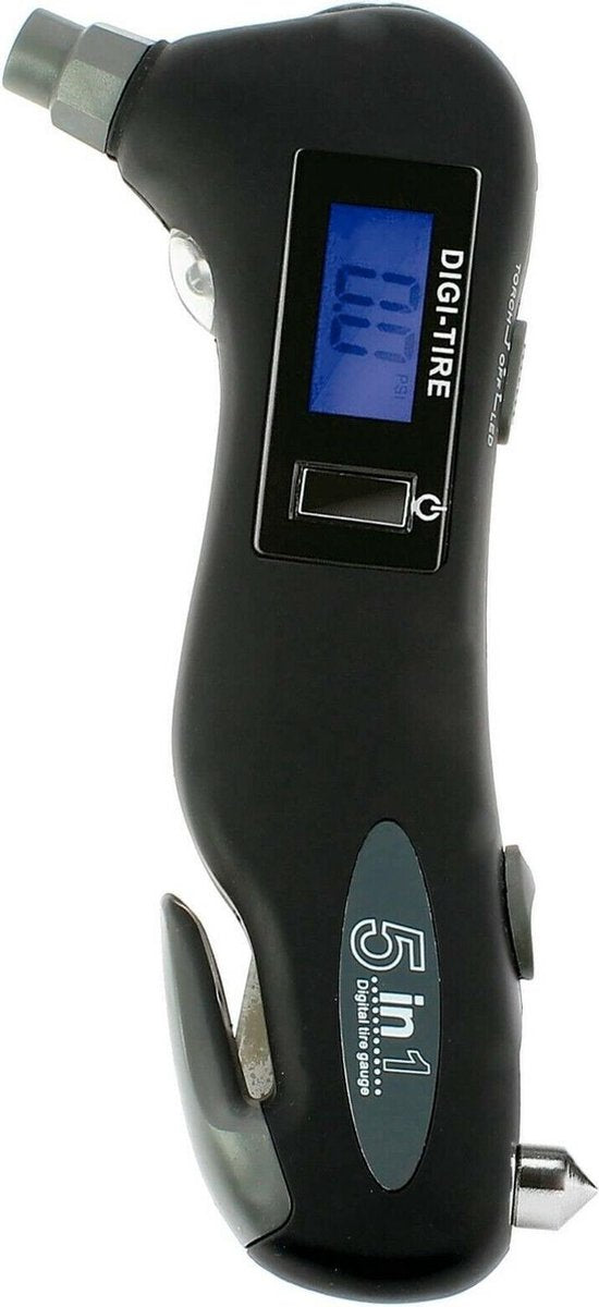 Sumex Bandenspanningsmeter Multifunctioneel 5-in-1 Abs Zwart