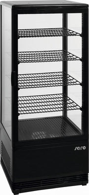 SARO 330-1013 Drankkoeler Koelvitrine  SC100 - Vrijstaand - Zwart - 42x38x111 cm - 98 liter
