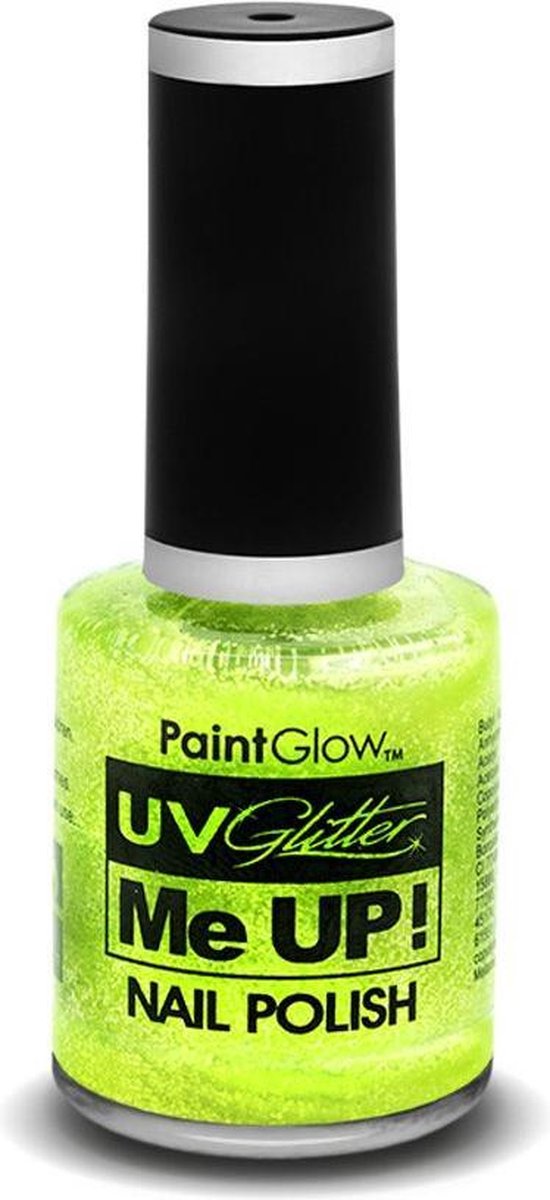Glitter nagellak neon UV groen