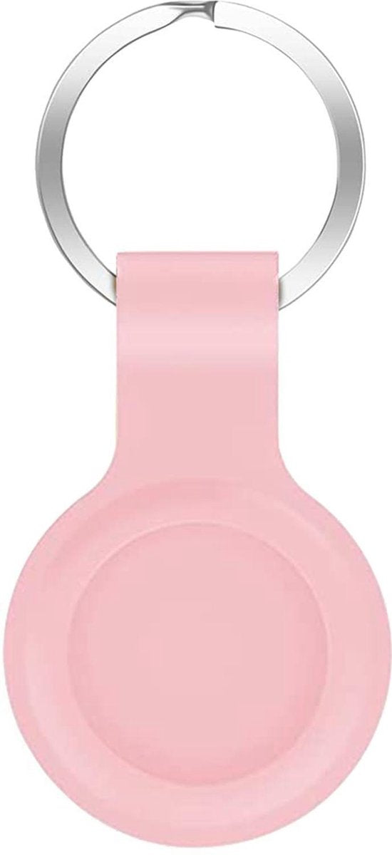Airtag-Sleutelhanger AirTag Hoesje Hanger Sleutelhanger Siliconen Roze