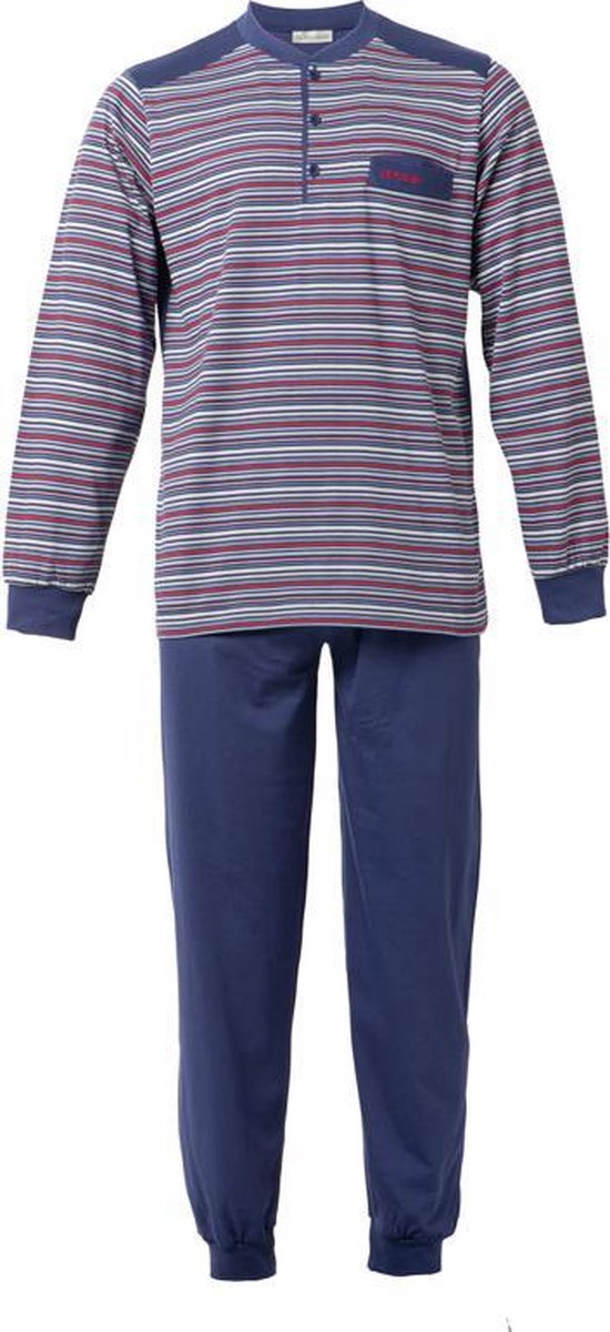 Gentlemen heren pyjama - Katoen - 4184 - DarkBlue  - XXL