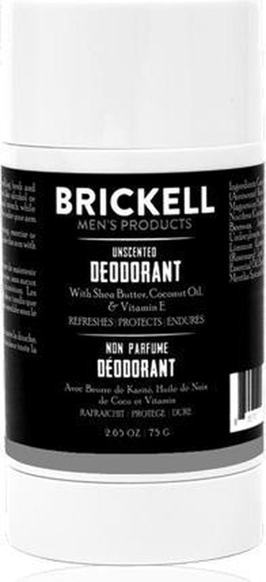 Brickell Men's Unscented Deodorant 75 gr.