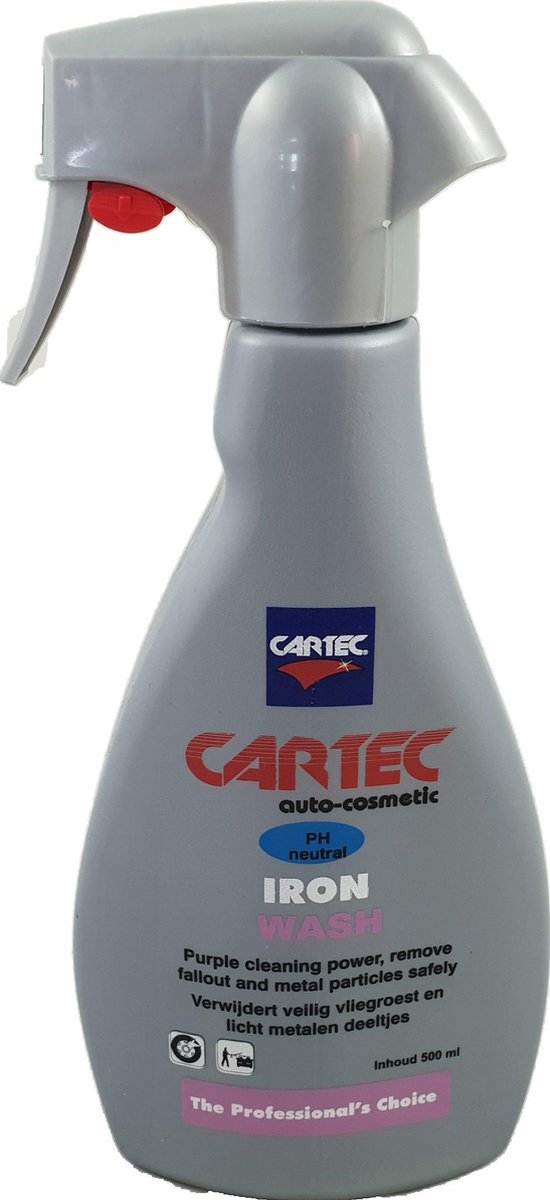 Cartec Iron Wash - 500ml - Verwijdert vliegroest - Zuurvrij en PH neutraal