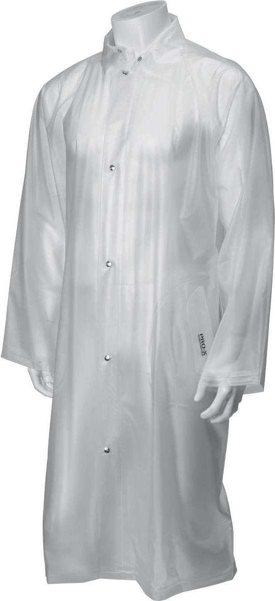 Pro-x Elements Regenmantel Fred Zacht Pvc Heren Transparant Maat Xxl