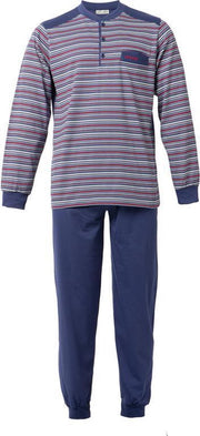 Gentlemen heren pyjama - Katoen - 4184 - DarkBlue  - L