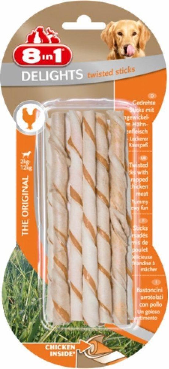 6x 8in1 Delights Twisted Sticks 10 stuks