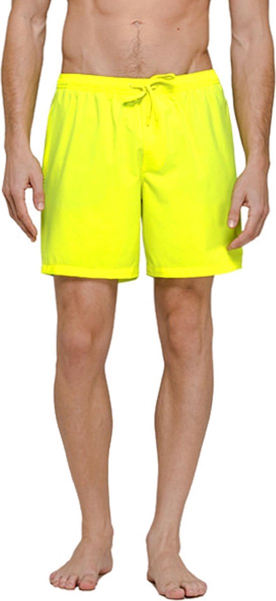 Sundek Zwembroek - Maat L  - Mannen - neon geel/zwart/blauw