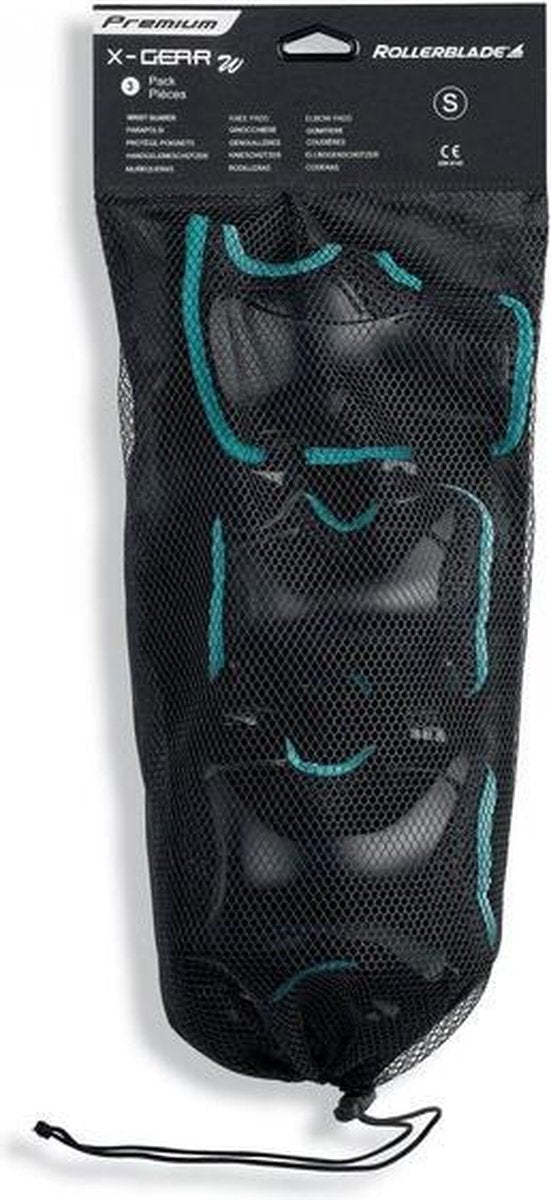 Rollerblade Valbescherming setVolwassenen - Zwart/Licht blauw