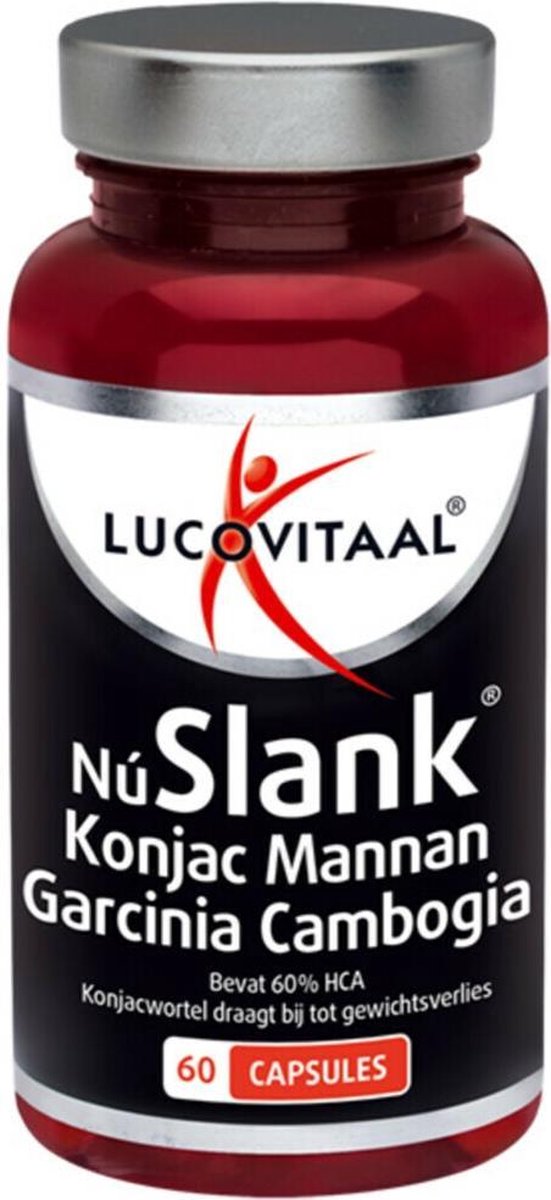 3x Lucovitaal NuSlank Konjacwortel Garcinia Cambogia 60 capsules