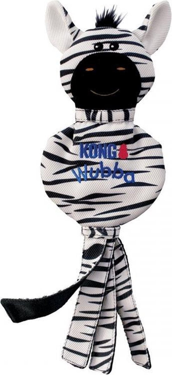 Kong wubba no stuff zebra Meerkleurig L - 1