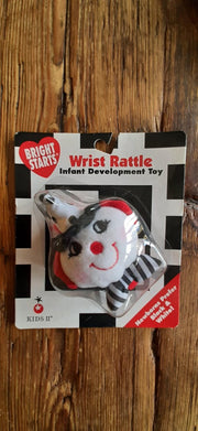 bright stars BABY POLSRAMMELAAR Rattle Me Wrist Pals zwart/wit