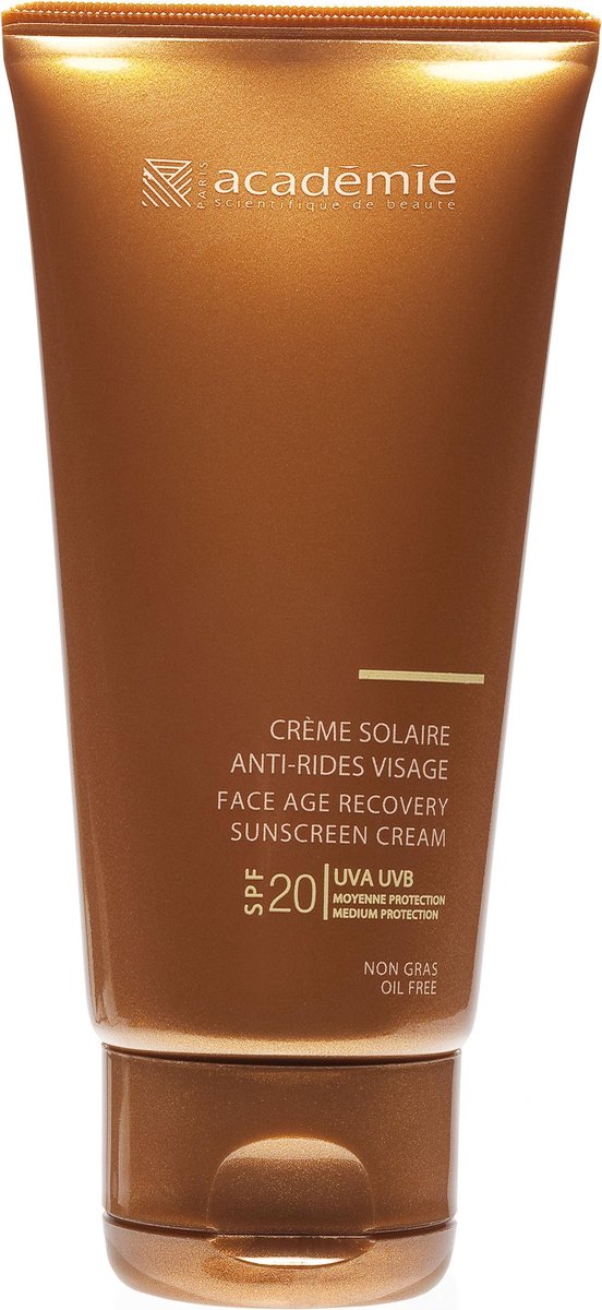 Academie Crème Solaire Anti-Rides Visage Protection Moyenne SPF20