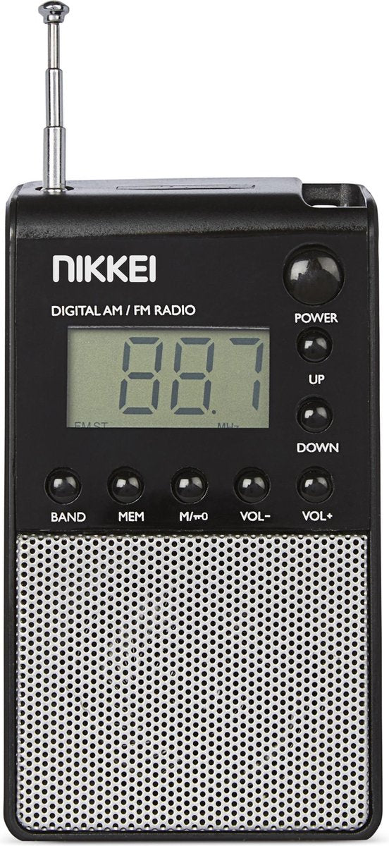 Nikkei NPR26 - Persoonlijke Zakradio - Zwart/Grijs