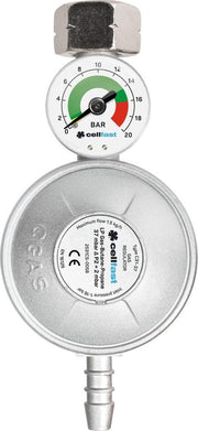 Cellfast gasregelaar met manometer LPG / propaan / butaan