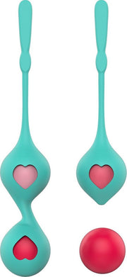 Geisha Ballen – Bekkenbodemtrainer - Sexspeeltjes voor Vrouwen Set met 4 Gewichten – Turquoise