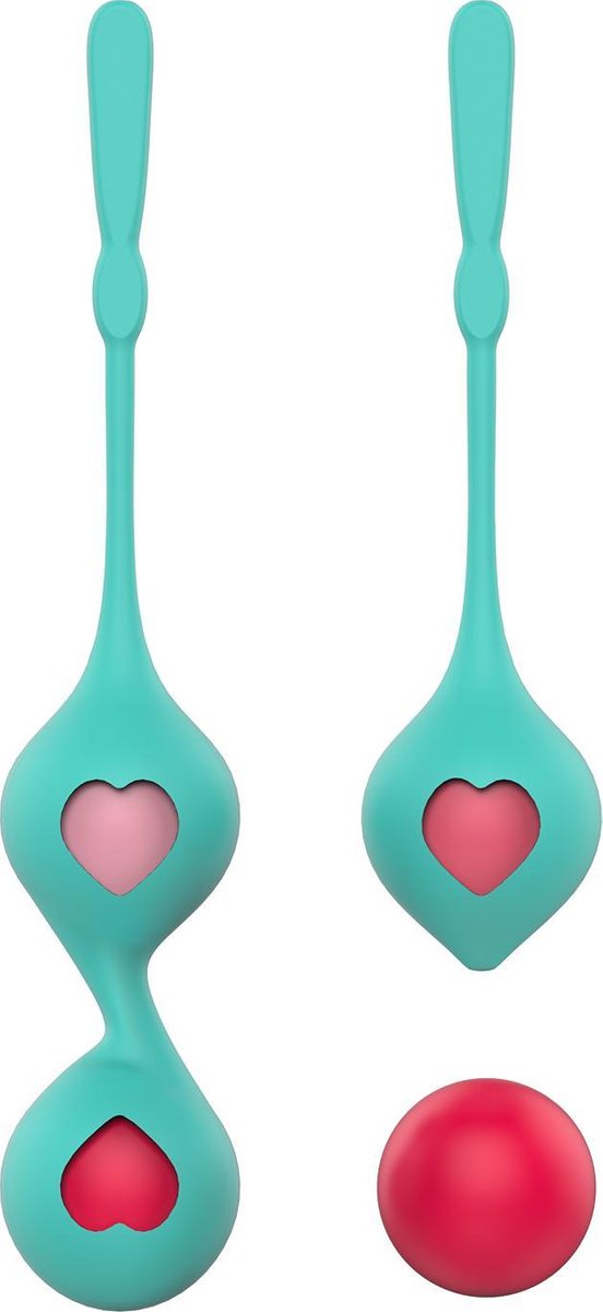 Geisha Ballen – Bekkenbodemtrainer - Sexspeeltjes voor Vrouwen Set met 4 Gewichten – Turquoise