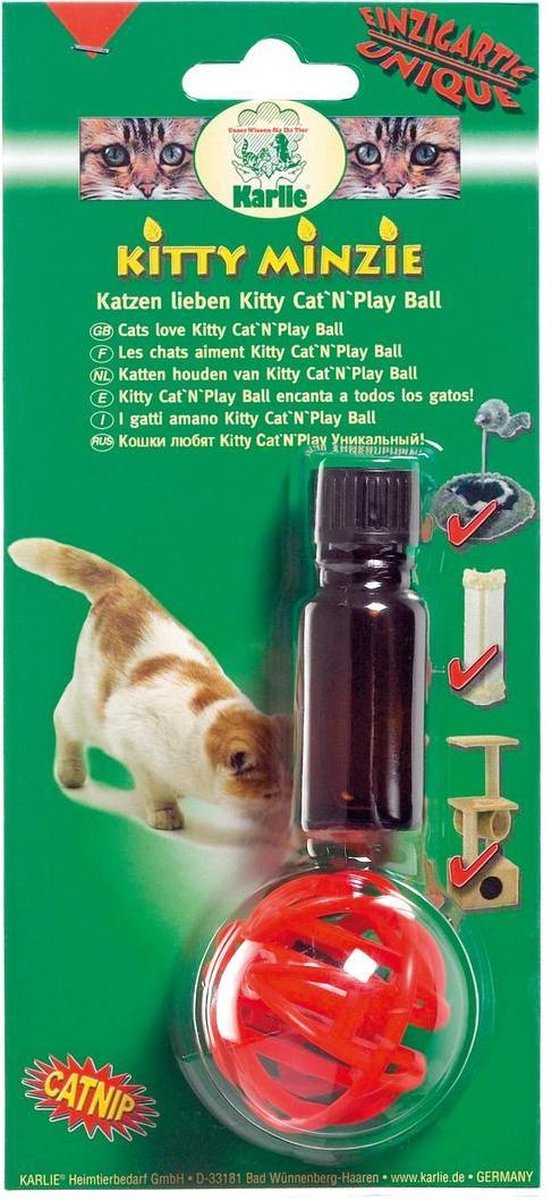 Catnip ball with kitty minzie 10ml