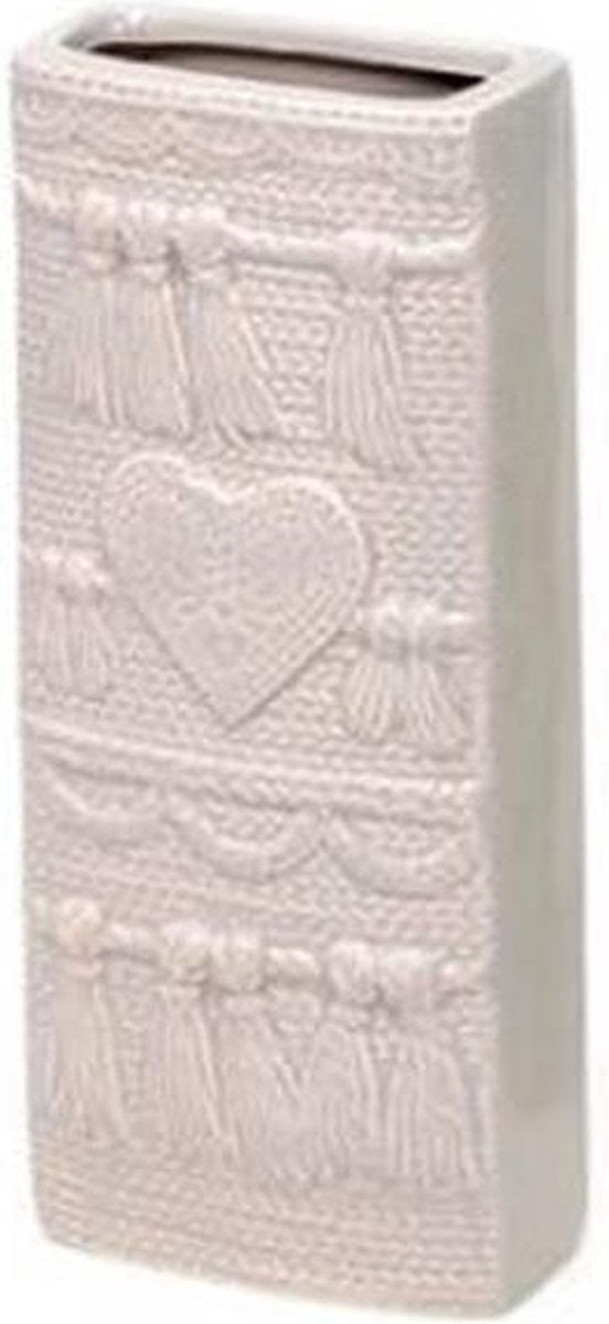 Radiator bak luchtbevochtiger / waterverdamper rechthoekig hart design beige 19 cm - Waterverdampers verwarming