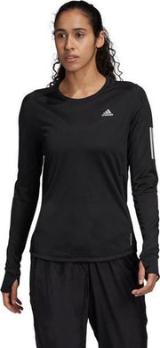 adidas Own The Run LS Dames - zwart - maat L