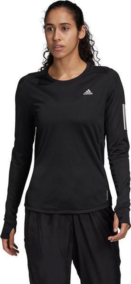 adidas Own The Run LS Dames - zwart - maat L