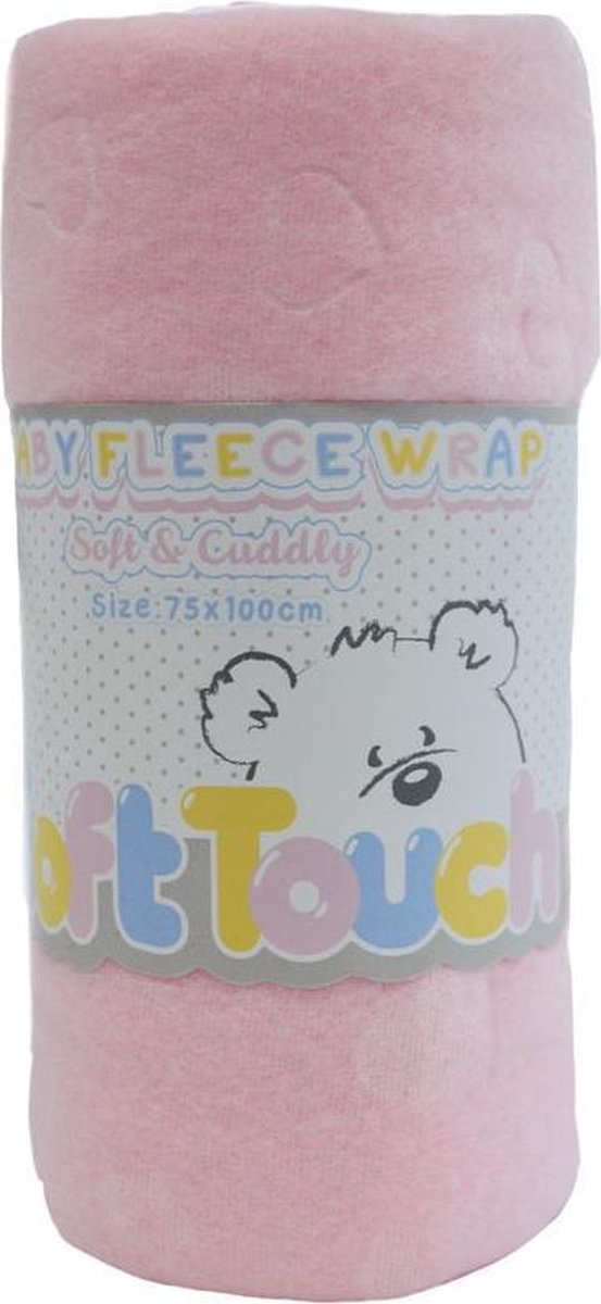 Soft Touch Fleece Deken Meisjes 75 X 100 Cm Polyester Roze