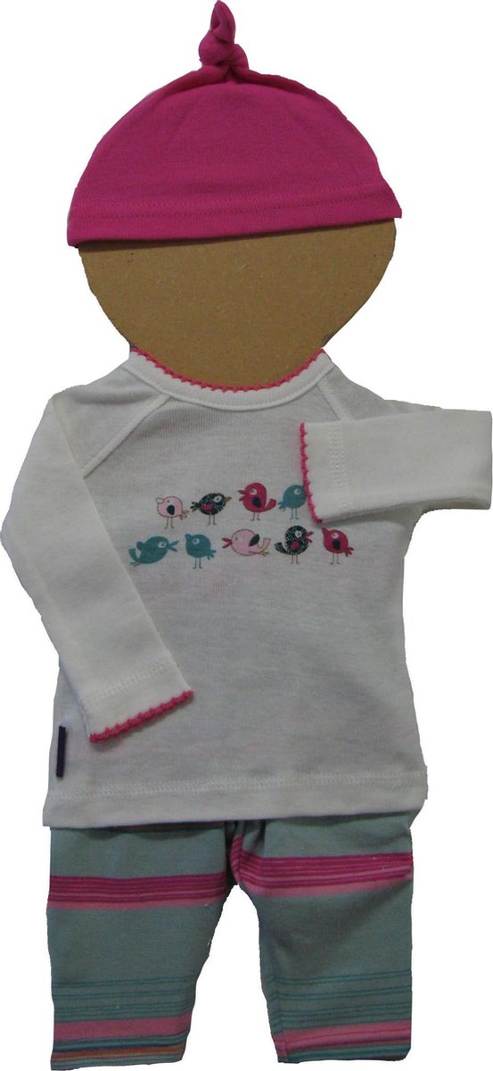 Amelius Meisjeskledingset - Paars / Roze - Maat 40