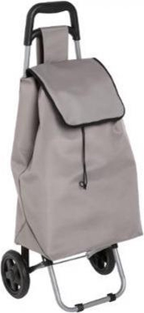 Five® Aquarel - Boodschappentrolley - Grijs - Met wielen | 27cm hoog