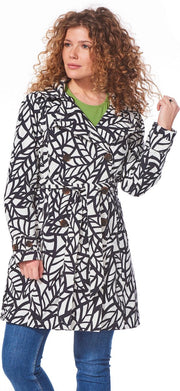 Trench coat Bora off-white/black-L