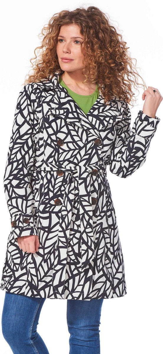 Trench coat Bora off-white/black-L