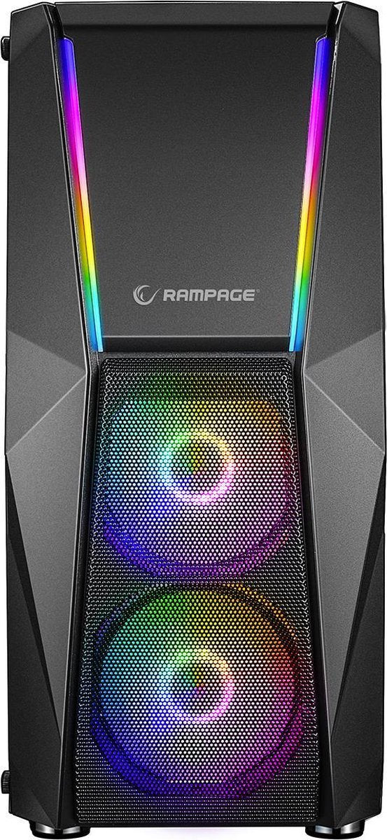 Gaming PC Behuizing Rampage X-Force Gaming - Zwart