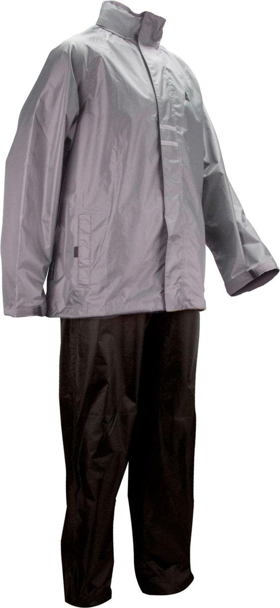 Ralka Regenpak - Volwassenen - Unisex - Maat XL - Grijs/Zwart