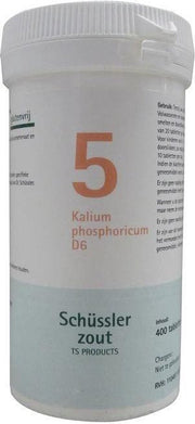 Kalium phosphoricum 5 D6 Schussler - 400 tabletten