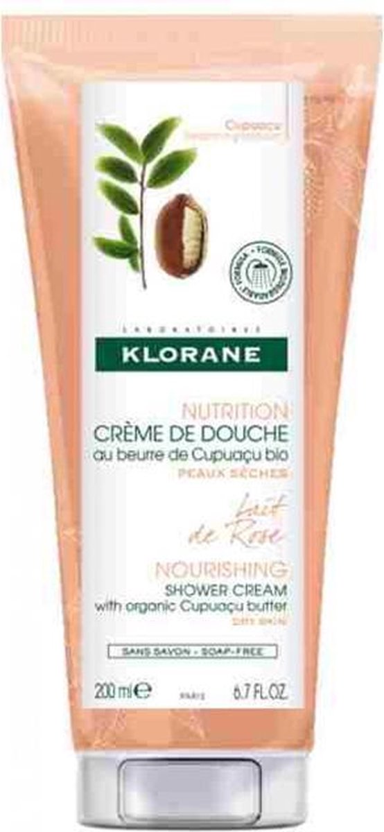 Klorane Huid Lait de Rose Crème Douche Lait de Rose Gel